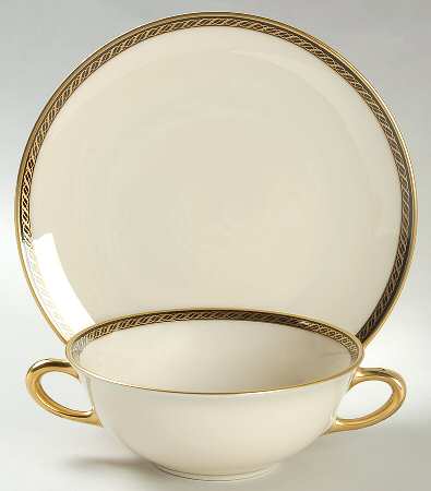 Tyler Flat Cream Soup Bowl & Saucer Set