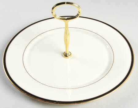 Urban Lights Round Serving Plate with Center Handle (Dp) Hc
