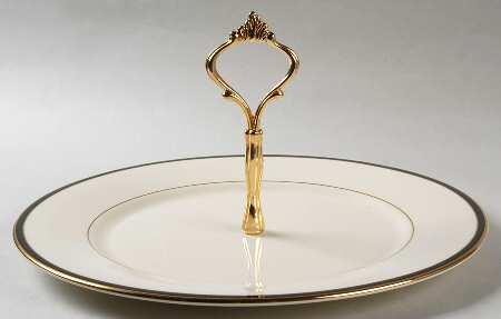Urban Lights Round Serving Plate with Handle (DP)