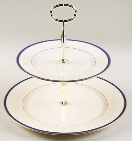 Urban Twilight 6 5/8"-10"  2 Tiered Serving Tray (Dp, Sp) HC