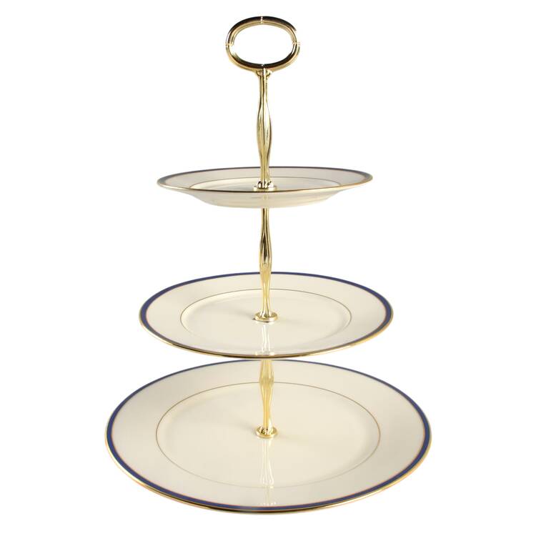 Urban Twilight 13 7/8"-14 1/4" 3-Tiered Serving Tray(DP,SP,BB) HC