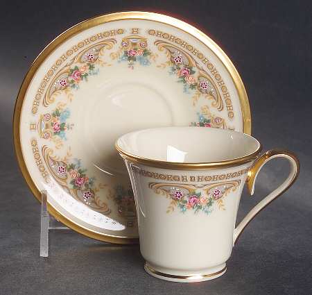Versailles Footed Demitasse Cup & Saucer Set