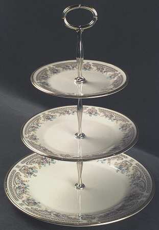 Versailles 13 7/8"-14 1/4" 3-Tiered Serving Tray(DP,SP,BB) HC