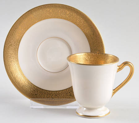 Westchester Footed Demitasse Cup & Saucer Set