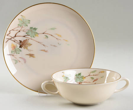 Westwind Flat Cream Soup Bowl & Dessert Plate/Saucer Set