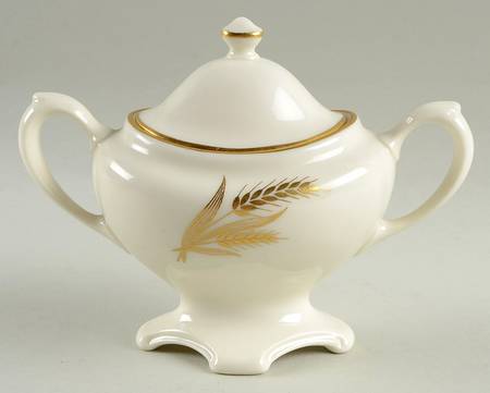 Wheat Sugar Bowl & Lid