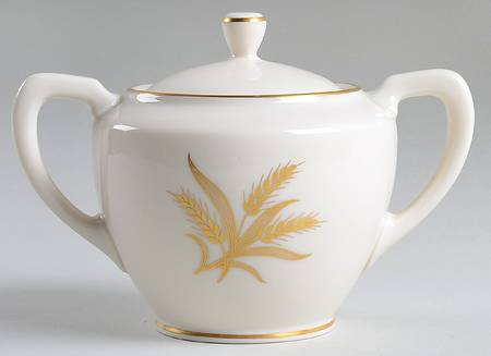 Wheat Sugar Bowl & Lid