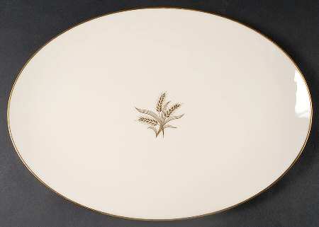 Wheat 16" Oval Serving Platter by Lenox