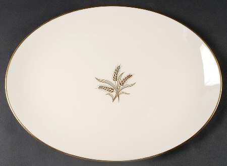 Wheat 13" Oval Serving Platter by Lenox