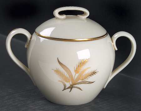 Wheat Sugar Bowl & Lid