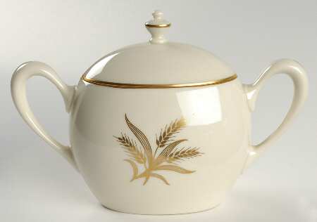 Wheat Sugar Bowl & Lid