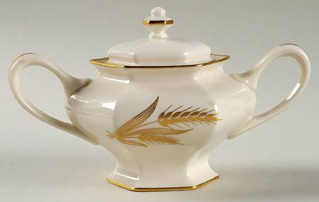Wheat Sugar Bowl & Lid
