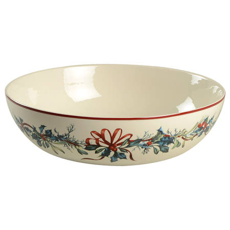 Winter Greetings 12" Pasta Serving Bowl