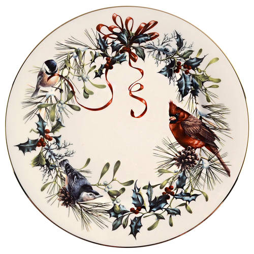 Winter Greetings Dinner Plate