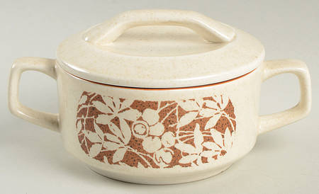 Woodspice (Trim On Edge) Sugar Bowl & Lid