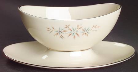 Wyndcrest Gravy Boat with Attached Underplate by Lenox