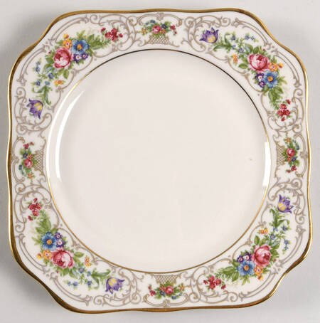 Flora Square Salad Plate