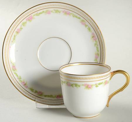 LAT11 Flat Demitasse Cup & Saucer Set