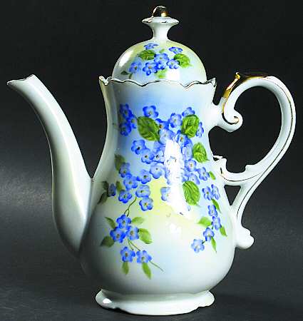Forget Me Not Coffee Pot & Lid