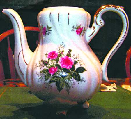 French Rose Teapot No Lid