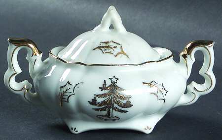 Golden Tree Mini Sugar Bowl & Lid