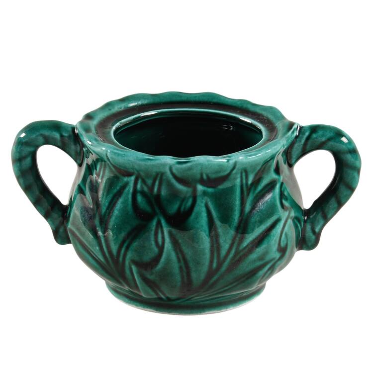 Green Holly Mini Sugar Bowl No Lid