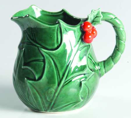 Green Holly Creamer
