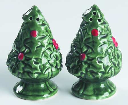 Green Holly Salt & Pepper Set