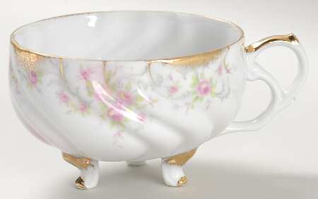 Heirloom Rose Footed Cup
