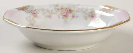 Heirloom Rose Fruit/Dessert (Sauce) Bowl