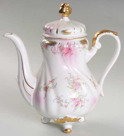 Heirloom Rose Mini Coffee Pot & Lid by Lefton