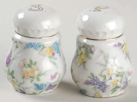 Lilac Chintz Salt & Pepper Set