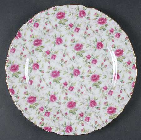 Rose Chintz Luncheon Plate