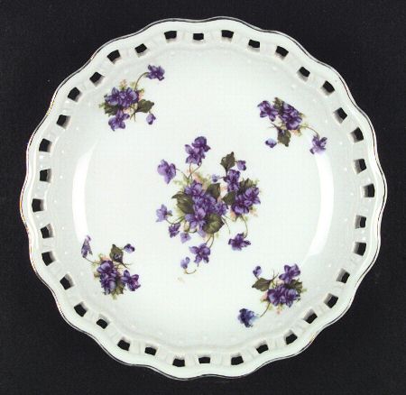Sweet Violets Round Compote (Height X Width)