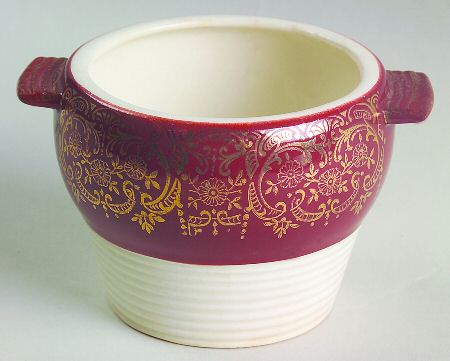Maroon Emperor Sugar Bowl No Lid