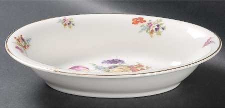 Flora 9" Oval Vegetable Bowl