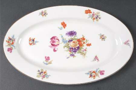 Flora 13" Oval Serving Platter
