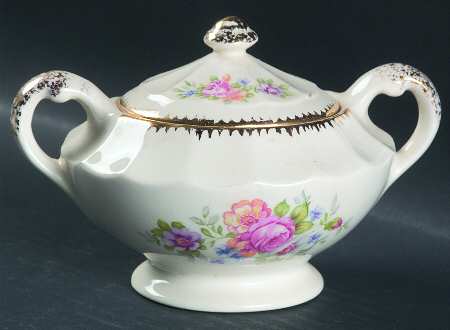 American Rose Sugar Bowl & Lid