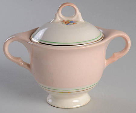 Blush Cotillion Pink Sugar Bowl & Lid