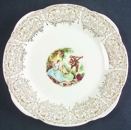 China d'Or (Filigree 1TS284) Square Salad Plate
