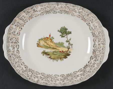 Chateau France (Filigree 1KS518) 11" Oval Serving Platter