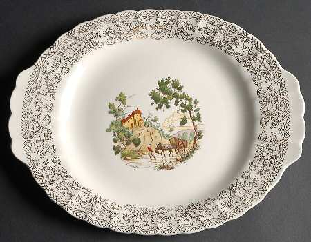 Chateau France (Filigree 1KS518) 13" Oval Serving Platter