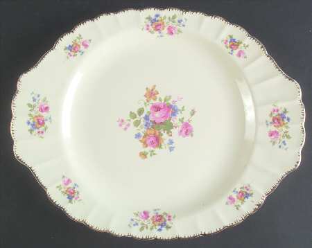 English Rose 15" Oval Serving Platter