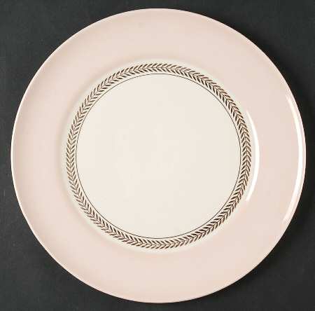 Federal Coral Pink Luncheon Plate