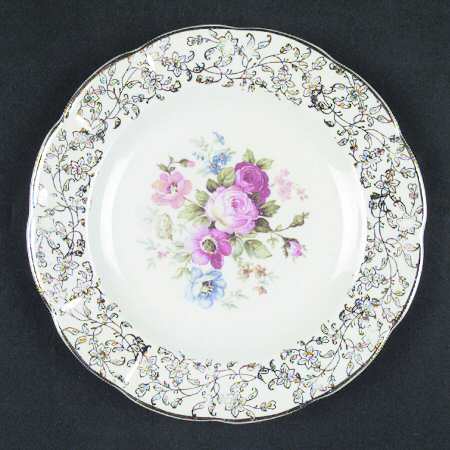 June Rose (Gold Filigree Rim) by Limoges-American