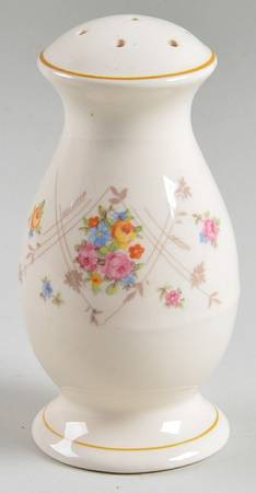New Princess (Smooth, Yellow Trim) Pepper Shaker