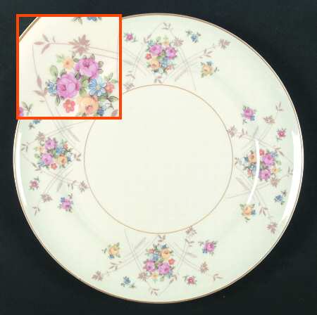 New Princess (Smooth, Yellow Trim) by Limoges-American