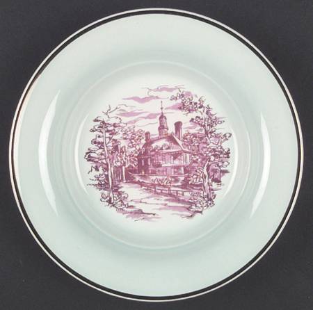Old Virginia Maroon Rim Soup Bowl