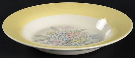 Oslo Yellow Rim Soup Bowl