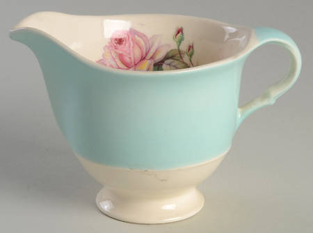 Tea Rose Cotillion Blue Creamer